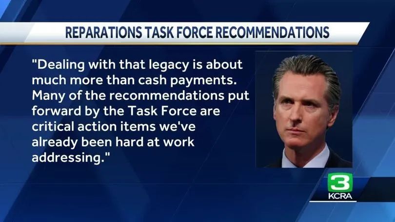 加州州长不支持“黑人赔偿计划” 加州州长不支持“黑人赔偿计划”