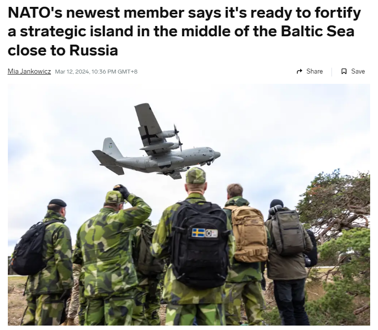 北约新成员国表示已准备好加强波罗的海中部靠近俄罗斯的战略岛屿的防御工事 ...