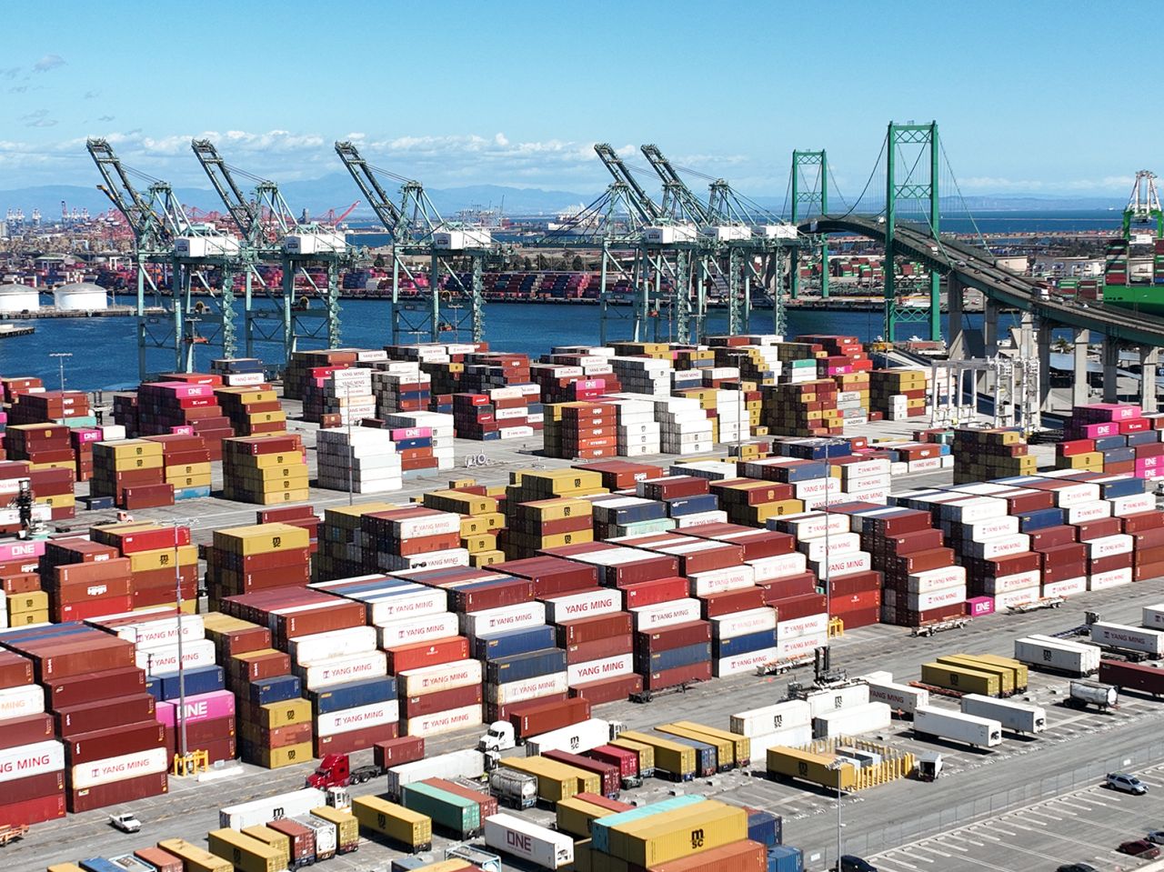 加利福尼亚州洛杉矶圣佩德罗港的景色